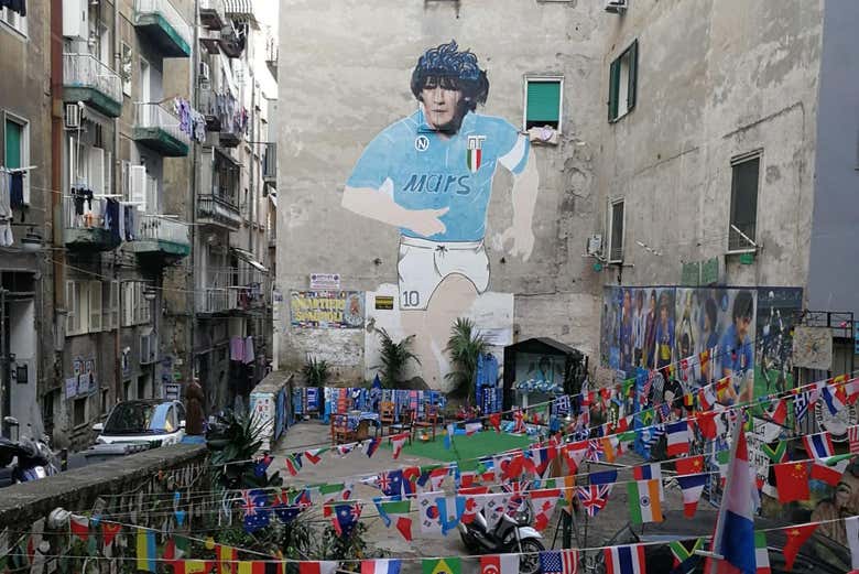 Mural dedicated to Maradona