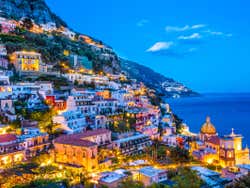 Positano at night