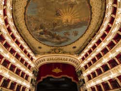 Inside the Teatro di San Carlo